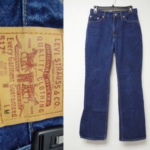 VTG 90s Levi's 517 slimfit boot cut jeans USA made